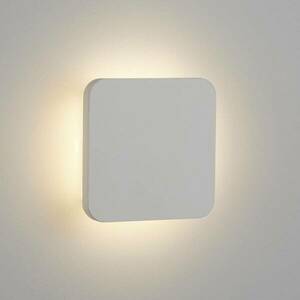 Gypsum LED fali lámpa 15x15cm fehér gipszből kép
