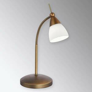 Klasszikus LED asztali lámpa Pino, antik réz kép