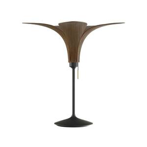UMAGE Jazz asztali lámpa sötét tölgyfa, fekete talppal kép