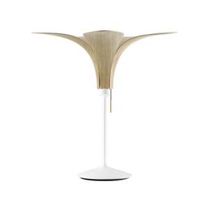 UMAGE Jazz asztali lámpa világos tölgyfa, fehér talppal kép