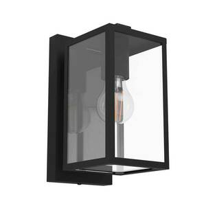 EGLO Budrone külső fali lámpa, fekete/átlátszó kép