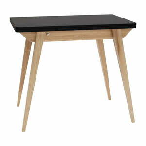 Bővíthető étkezőasztal fekete asztallappal 65x90 cm Envelope – Ragaba kép