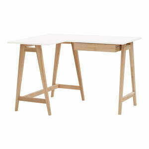 Íróasztal fehér asztallappal 85x115 cm Luka – Ragaba kép