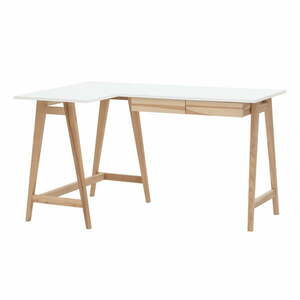 Íróasztal fehér asztallappal 85x135 cm Luka – Ragaba kép