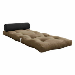 Szürkésbarna futon matrac 70x200 cm Wrap Mocca/Dark Grey – Karup Design kép