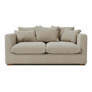 Krémszínű kordbársony kanapé 175 cm Comfy – Scandic kép