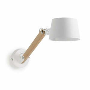 Fehér-natúr színű fali lámpa ø 15 cm Muse – Kave Home kép
