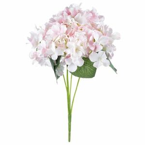 Hortenziabokor, 5 virág, 25 x 38 x 25 cm, , rózsaszín és fehér kép