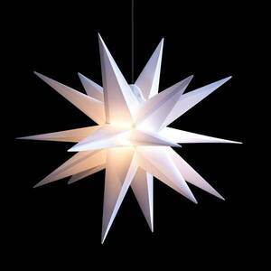 LED csillag kültérre, 18 ágú, fehér, Ø 55 cm kép