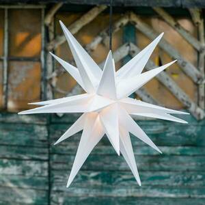XL műanyag csillag 18 ágú kültérre - fehér kép