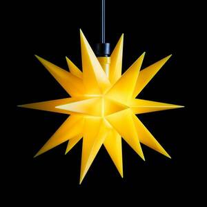 LED csillag, kültéri, 18 ágú Ø 12 cm elem, sárga kép
