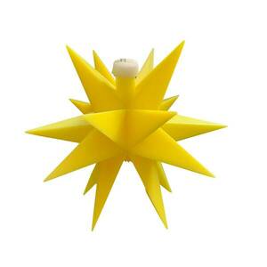 LED csillag beltérre 18 ágú, Ø 12 cm sárga kép