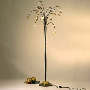 LED állólámpa Fontaine barna-arany kép