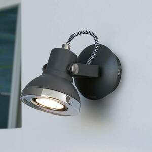 Gyűrű - egy égő LED fali lámpa sötétszürke kép