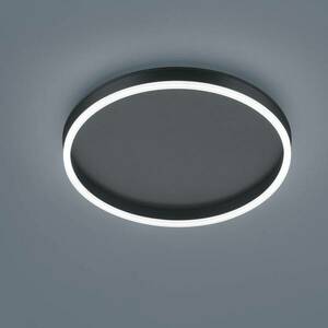 Helestra Sona LED mennyezeti lámpa, fekete, Ø40cm kép