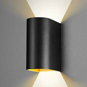 LED fali lámpa Feeling, fekete-arany kép