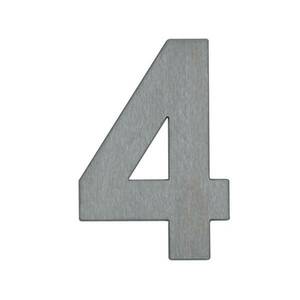 „4” házszám - rozsdamentes acél kép