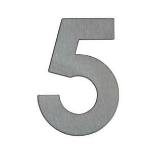„5” házszám - rozsdamentes acél kép
