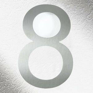 Kiváló minőségű házszámok rozsdamentes acélból „8” kép