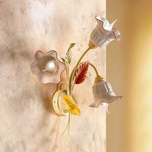 Flora három izzós fali lámpa firenzei stílusban kép