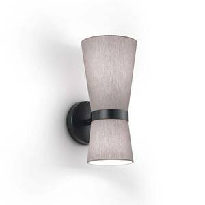 Fali lámpa Yuna-W fekete/ködszürke, mozgatható kép