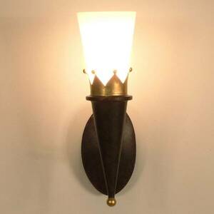 Rusztikus fali lámpa CORONA arany díszítéssel kép