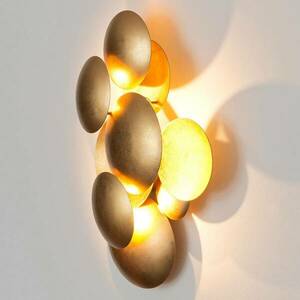LED fali világítás Bolladaria, 3 izzós, arany kép
