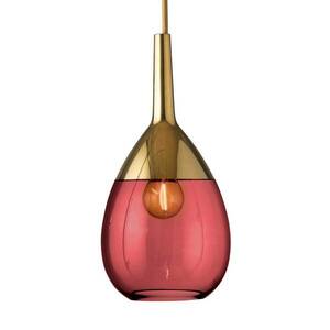EBB & FLOW Lute S függő lámpa arany rubinpiros kép