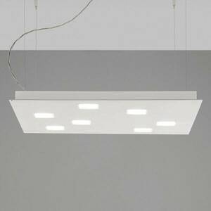 Fabbian Quarter - fehér LED függő lámpa hét izzós kép