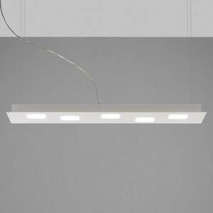 Fabbian Quarter - fehér LED függő lámpa öt izzós kép