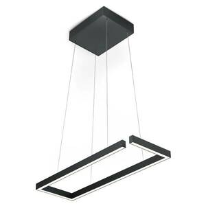 LED-es függőlámpa Marisa-60, matt fekete, 60 x 20cm kép