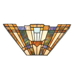 Fali lámpa Inglenook színes üveggel kép