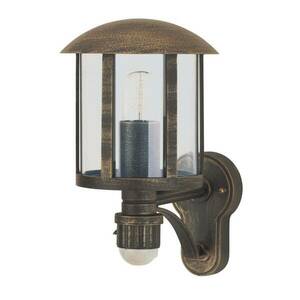 Genefe kültéri fali lámpa, érzékelővel, barna kép