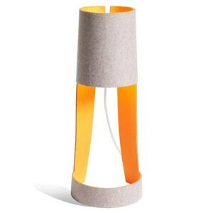 Asztali lámpa Mia szürke/narancssárga kép