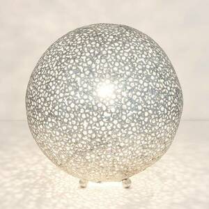 Asztali lámpa Lily Grande, Ø 43 cm, ezüst kép