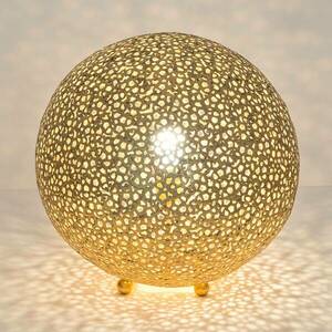 Asztali lámpa Lily Grande, Ø 43 cm, arany kép