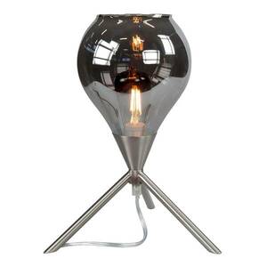 Asztali lámpa Cambio, nikkel/füst kép