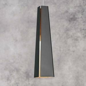 Fekete-arany alumínium függő lámpa Pluma, LED kép