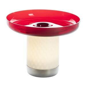 Artemide Bontà LED asztali lámpa, piros búra kép
