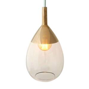 EBB & FLOW Lute üveg függő lámpa arany-füst/arany kép