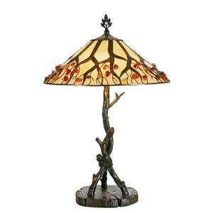 Asztali lámpa Jordis Tiffany stílusban kép
