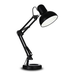 Asztali lámpa Kelly csuklós karral, E27, fekete kép