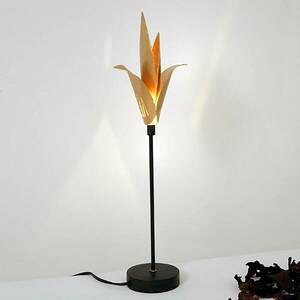 Airone asztali lámpa arany virággal kép
