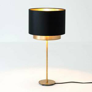 Mattia asztali lámpa, fekete/arany színű chintz kép