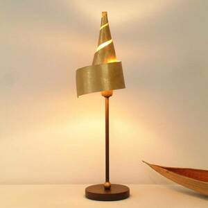 Arany asztali lámpa VARÁZSKALAP fém ernyővel kép