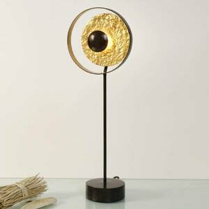 Asztali lámpa, Műhold arany-barna, magassága 42 cm kép