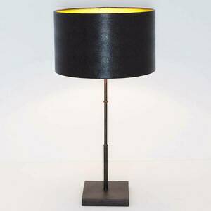 Asztali lámpa bambusz, barna-fekete arany kép