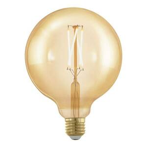 LED gömb lámpa E27 G125 4 W 1700 K filament arany kép