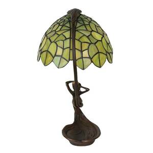 Asztali lámpa 5LL-6098 Tiffany stílusban, zöld kép