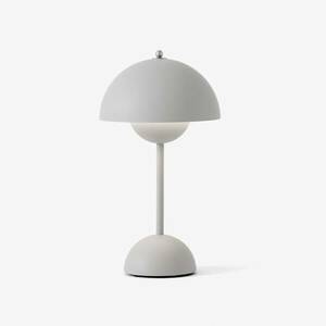 &Tradition LED-es újratölthető asztali lámpa Flowerpot VP9 világosszürke kép